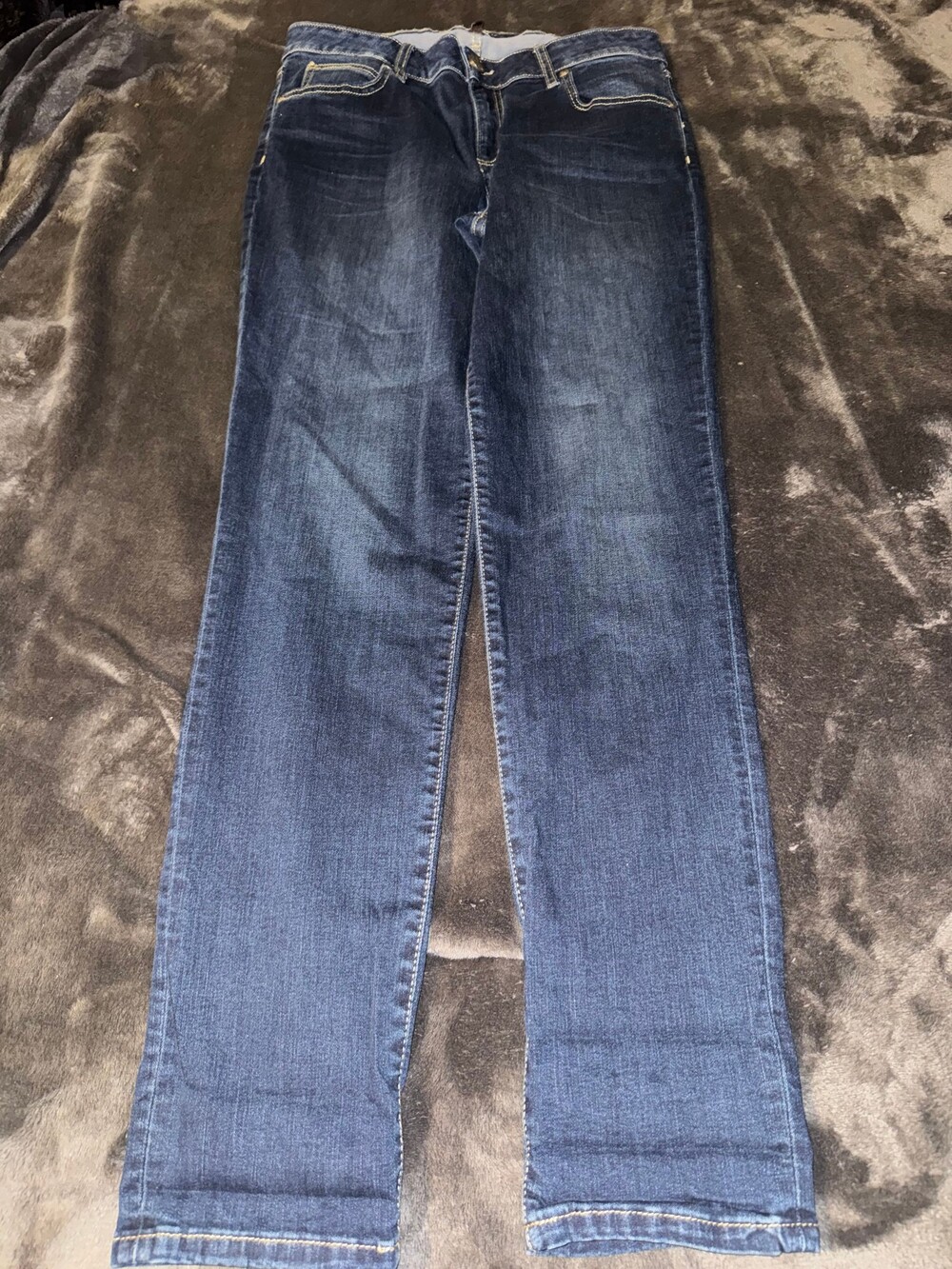 Kut from the Kloth Women's Blue Denim Jeans Rolled Cuffs Five-Pocket - Picture 5 of 8